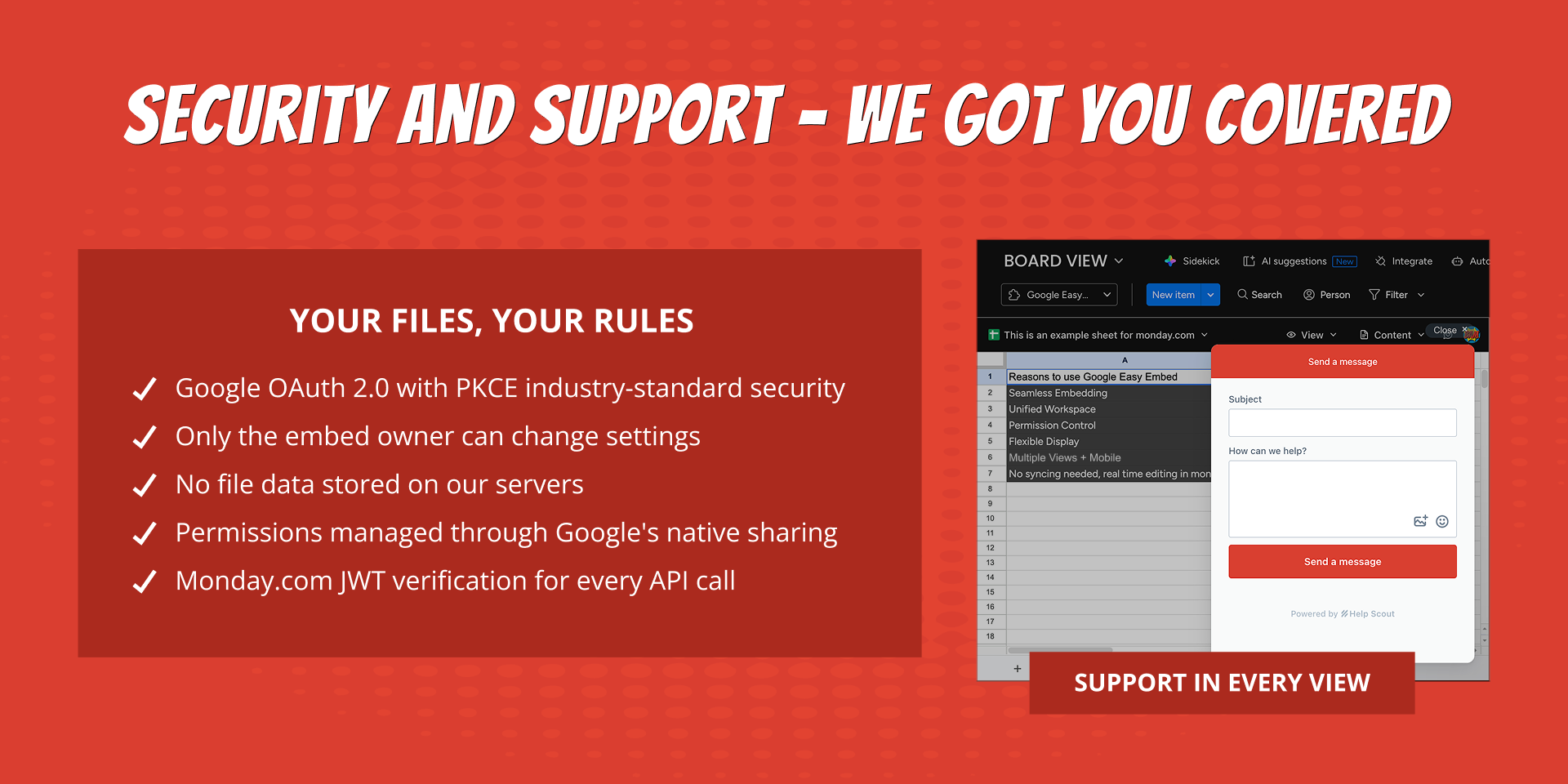 Google Easy Embed — permissions